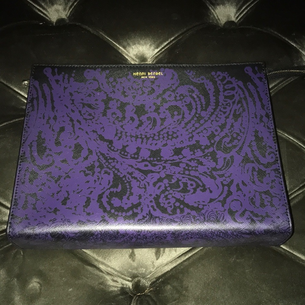 HB W 57th Damask Clutch